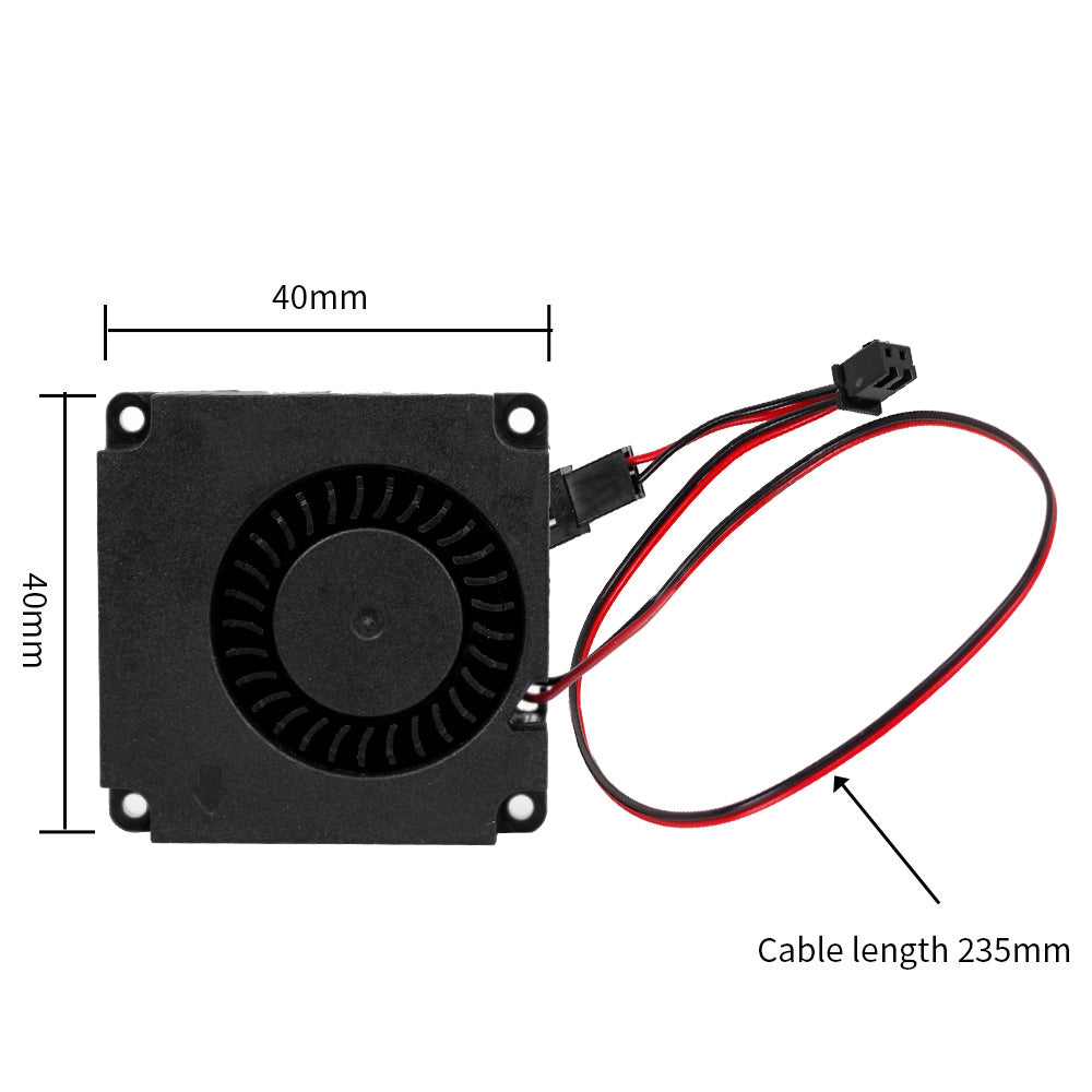 Turbofan 4010 ventilador cable longitud 235mm con terminal para impresora 3D serie Magician