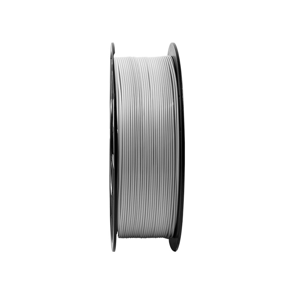 MNGDA Filamento PLA de color plata, 1,75mm para impresora 3D, 1kg(2.2lbs), plata.