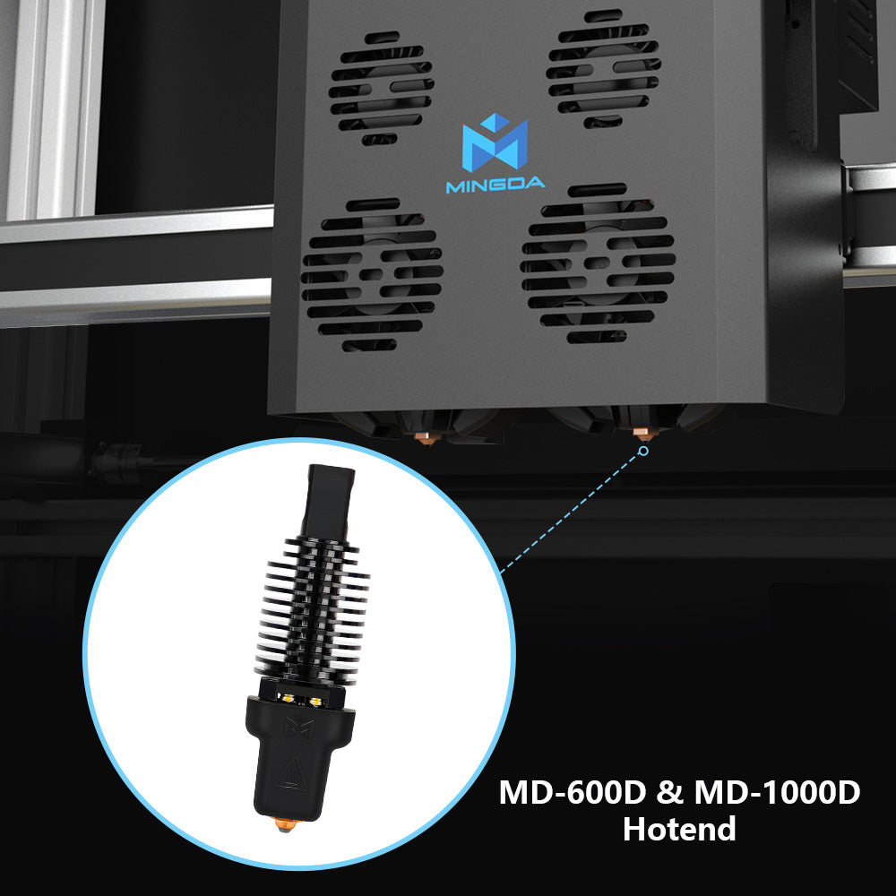 MD-600D & MD-1000D Integrated Hotend