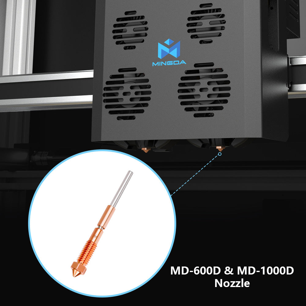 MD-600D & MD-1000D Integrated Brass Nozzle