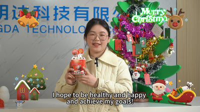 🎄✨Embrassez l'esprit festif avec le décor de Noël imprimé par 3D de MINGDA!  🎅🏻🎁