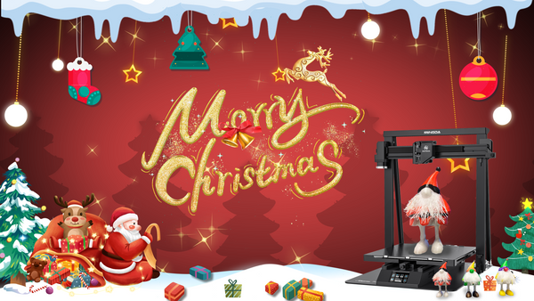 Decorazione di Babbo Natale 3D fai-da-te per Natale con la stampante 3D MINGDA Magician Pro