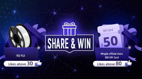 Programma Share&Win per stampanti 3D MINGDA Magician Series