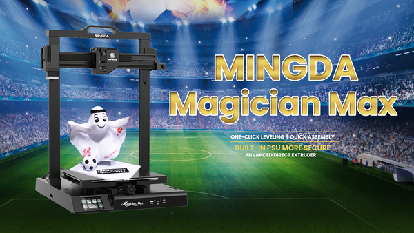 3D Printed La'eeb with MINGDA Magician Max for 2022 World Cup